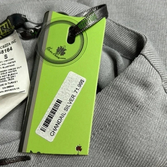 Vintage NWT sweater,tunic WOMEN XS and S, abstract,beads,metallic,career,office - Picture 11 of 13